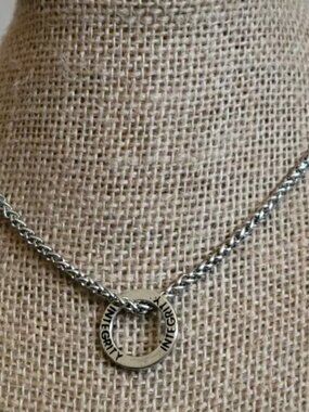 Silver Integrity Necklace with Engraved Pendant